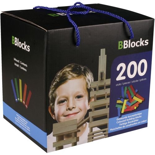 Bblocks BBlocks Bouwplankjes 200 stuks Bblocks BBlocks Bouwplankjes 200 stuks