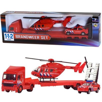 112 brandweer set 3 delig
