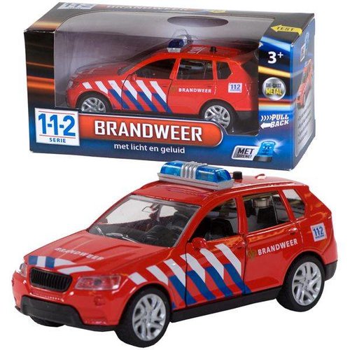 112 Brandweerauto met licht en geluid 112 Brandweerauto met licht en geluid