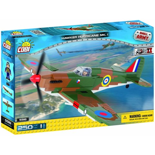 Cobi WW II Vliegtuigen - Hawker Hurricane MK1 # 5518 Cobi WW II Vliegtuigen - Hawker Hurricane MK1 # 5518