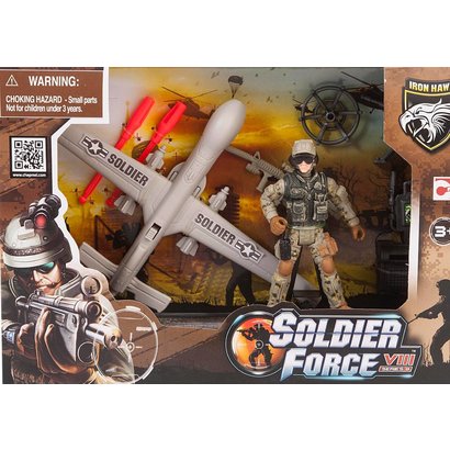 Soldier Force Rapid Action Playset + Drone