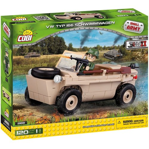 Cobi Small Army WWII - Volkswagen Schwimmwagen # VW 166 Cobi Small Army WWII - Volkswagen Schwimmwagen # VW 166