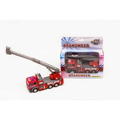Brandweer Ladderwagen Met Licht En Geluid