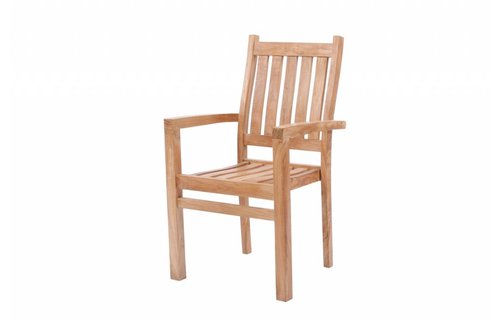 Garden Teak Stapelstoel Edy Garden Teak Stapelstoel Edy