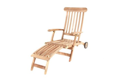 Garden Teak Deckchair | Met wielen Garden Teak Deckchair | Met wielen