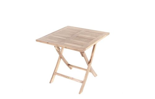 Garden Teak Tuintafel Kentucky 80 x 80 | Opklapbaar Garden Teak Tuintafel Kentucky 80 x 80 | Opklapbaar
