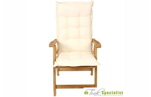 De Tuinkussenspecialist Tuinkussen hoge rug | Ecru gemêleerd De Tuinkussenspecialist Tuinkussen hoge rug | Ecru gemêleerd