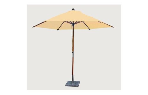 Bambrella Bambrella Parasol Sirocco - 3m rond - Khaki Bambrella Bambrella Parasol Sirocco - 3m rond - Khaki