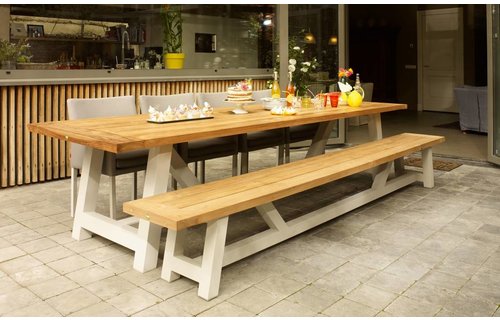 SUNS tuinmeubelen Tuintafel Bolano | 330 x 100cm | Mat wit SUNS tuinmeubelen Tuintafel Bolano | 330 x 100cm | Mat wit