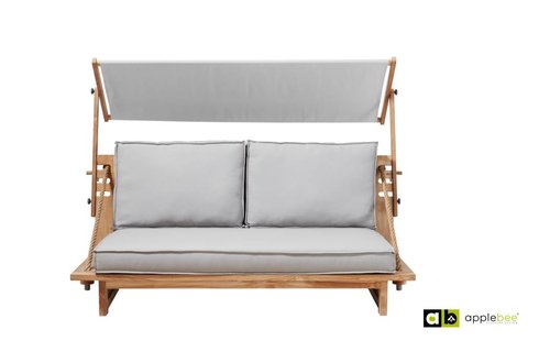 AppleBee tuinmeubelen Loungebank Robinson | Met luifel AppleBee tuinmeubelen Loungebank Robinson | Met luifel