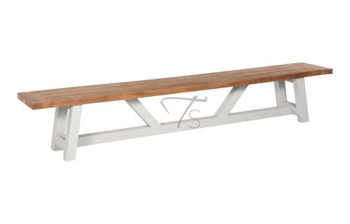 SUNS tuinmeubelen Tuinbank Bolano | 330 cm | Mat wit SUNS tuinmeubelen Tuinbank Bolano | 330 cm | Mat wit
