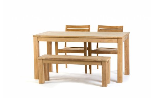 Garden Teak Tuinset James 160 x 80 cm | Set 2 Garden Teak Tuinset James 160 x 80 cm | Set 2