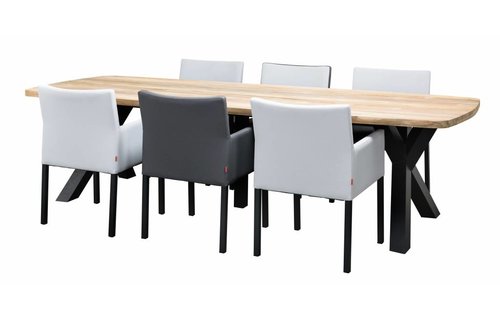 SUNS tuinmeubelen Tuintafel Atlanta | 300 x 105 cm | Donker grijs SUNS tuinmeubelen Tuintafel Atlanta | 300 x 105 cm | Donker grijs