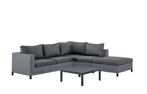 SUNS tuinmeubelen Loungeset Menor | Zwart-grijs | Set 5 SUNS tuinmeubelen Loungeset Menor | Zwart-grijs | Set 5