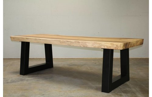 Garden Teak Boomstamtafel 350 | Industrieel | Trapezium Garden Teak Boomstamtafel 350 | Industrieel | Trapezium
