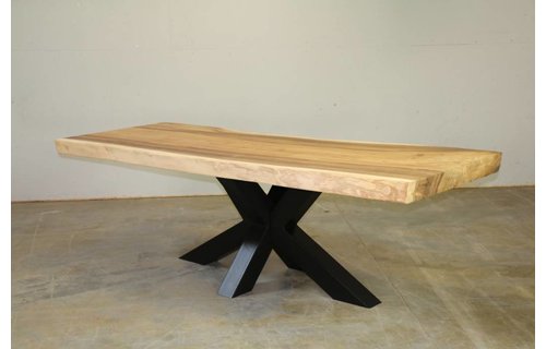 Garden Teak Boomstamtafel 240 | Industrieel | Matrix Garden Teak Boomstamtafel 240 | Industrieel | Matrix