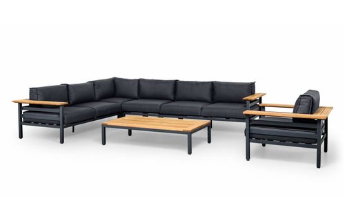 SUNS tuinmeubelen Loungeset Avelino | Mat royal grijs | Set 2 SUNS tuinmeubelen Loungeset Avelino | Mat royal grijs | Set 2