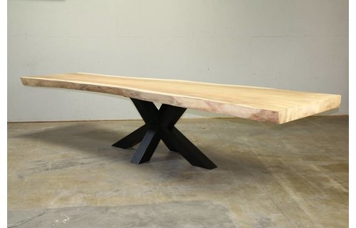 Garden Teak Boomstamtafel 350 | Industrieel | Matrix Garden Teak Boomstamtafel 350 | Industrieel | Matrix