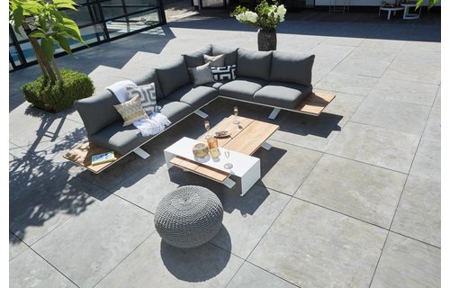 SUNS tuinmeubelen Loungeset Stockholm | Mat wit | Set 2 SUNS tuinmeubelen Loungeset Stockholm | Mat wit | Set 2