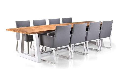 SUNS tuinmeubelen Tuintafel Ovada | 340 x 100 cm | Mat wit SUNS tuinmeubelen Tuintafel Ovada | 340 x 100 cm | Mat wit