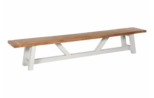 SUNS tuinmeubelen Tuinbank Bolano | 260 cm | Mat wit SUNS tuinmeubelen Tuinbank Bolano | 260 cm | Mat wit