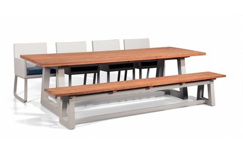 SUNS tuinmeubelen Tuinbank Ovada | 280 cm | Mat wit SUNS tuinmeubelen Tuinbank Ovada | 280 cm | Mat wit