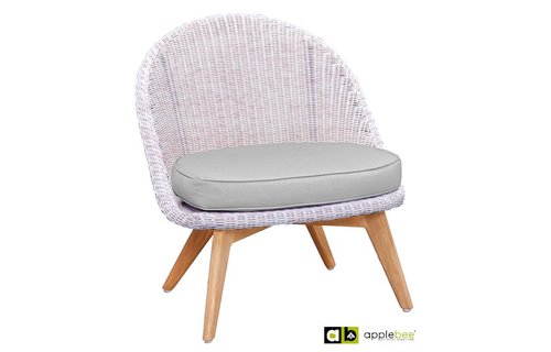 Apple Bee tuinmeubelen Fleur Loungestoel White Apple Bee tuinmeubelen Fleur Loungestoel White