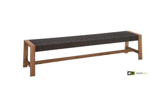 Apple Bee tuinmeubelen Tuinbank Square | 170 cm | Stone black Apple Bee tuinmeubelen Tuinbank Square | 170 cm | Stone black