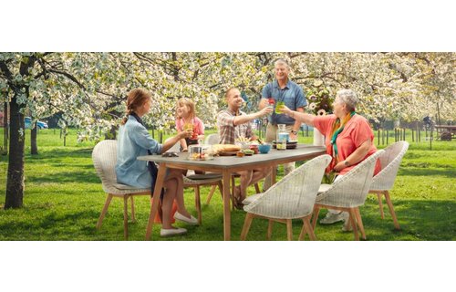 AppleBee tuinmeubelen Lombok tafel 220cm | Fleur | Antique brown AppleBee tuinmeubelen Lombok tafel 220cm | Fleur | Antique brown
