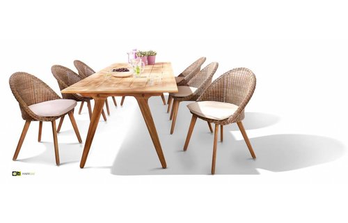 AppleBee tuinmeubelen Tuinset Juul 220 cm | Fleur | Antique brown AppleBee tuinmeubelen Tuinset Juul 220 cm | Fleur | Antique brown