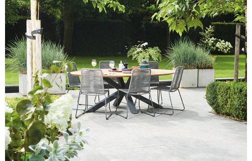 SUNS tuinmeubelen Tuinset Madre 220 cm | Elos tuinstoel SUNS tuinmeubelen Tuinset Madre 220 cm | Elos tuinstoel