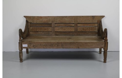 Garden Teak Stationsbank Javaans | Antiek Teak | CC18 Garden Teak Stationsbank Javaans | Antiek Teak | CC18