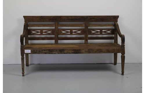 Garden Teak Stationsbank Javaans | Antiek Teak | CC20 Garden Teak Stationsbank Javaans | Antiek Teak | CC20