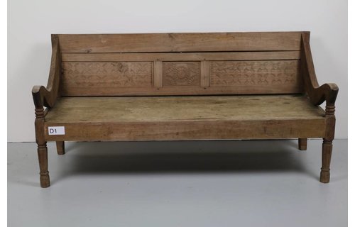 Garden Teak Stationsbank Javaans | Antiek Teak | D1 Garden Teak Stationsbank Javaans | Antiek Teak | D1
