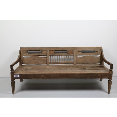 Garden Teak Stationsbank Javaans | Antiek Teak | D12 Garden Teak Stationsbank Javaans | Antiek Teak | D12