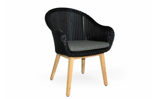 Brafab Dining tuinstoel Beverly | Zwart Brafab Dining tuinstoel Beverly | Zwart
