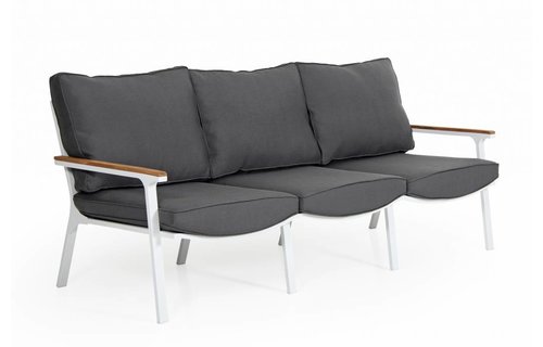 Brafab Loungebank Olivet | 3-zits | Wit/grijs Brafab Loungebank Olivet | 3-zits | Wit/grijs