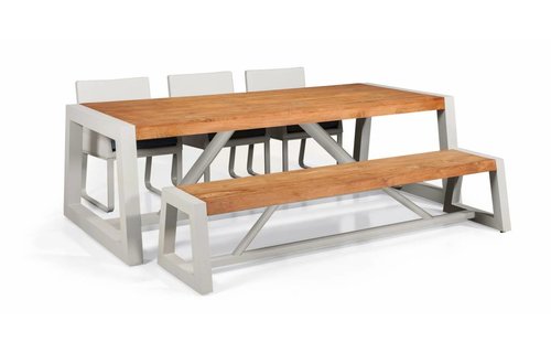 SUNS tuinmeubelen Tuinbank Trento | 220 cm | Donker grijs SUNS tuinmeubelen Tuinbank Trento | 220 cm | Donker grijs