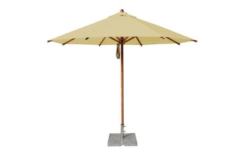 Bambrella Bambrella Parasol Levante - 3,5m rond - Khaki Polyester Bambrella Bambrella Parasol Levante - 3,5m rond - Khaki Polyester