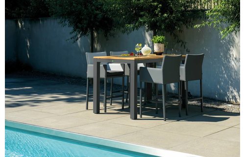SUNS tuinmeubelen Barstoel Antas | zwart -grijs SUNS tuinmeubelen Barstoel Antas | zwart -grijs