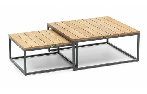 SUNS tuinmeubelen Alta bijzettafel set | Mat royal grijs SUNS tuinmeubelen Alta bijzettafel set | Mat royal grijs