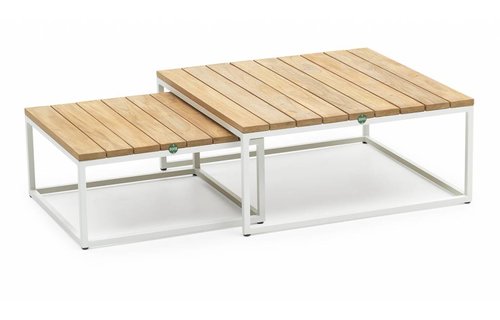 SUNS tuinmeubelen Alta bijzettafel set | Mat wit SUNS tuinmeubelen Alta bijzettafel set | Mat wit