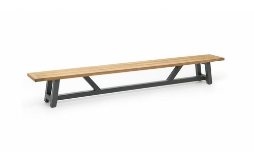 SUNS tuinmeubelen Tuinbank Bolano | 260 cm | Mat royal grijs SUNS tuinmeubelen Tuinbank Bolano | 260 cm | Mat royal grijs