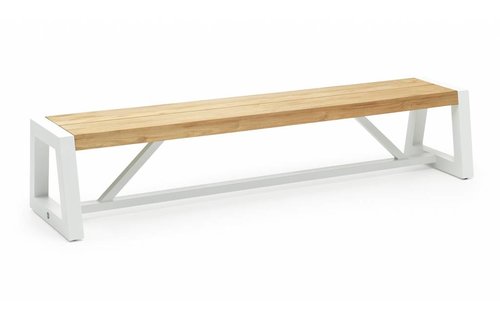 SUNS tuinmeubelen Tuinbank Trento | 220 cm | Wit SUNS tuinmeubelen Tuinbank Trento | 220 cm | Wit