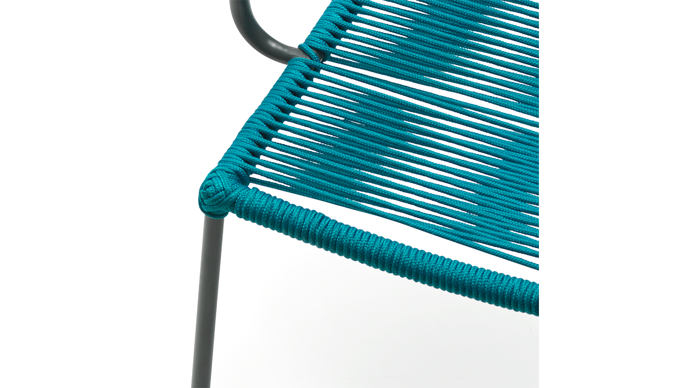 Ropestoel details kleur en zit
