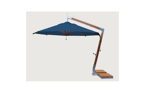 Bambrella Parasol Side Wind | blauw | 3.4 x 3.4 meter Bambrella Parasol Side Wind | blauw | 3.4 x 3.4 meter