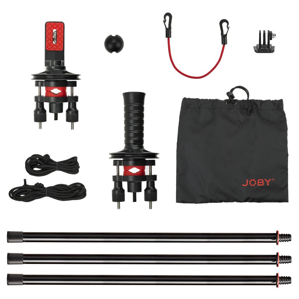 Joby Action Jib Kit & Pole Pack Zwart/Rood
