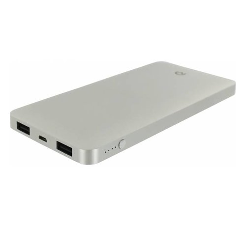 Mobilize Mobilize Aluminium Slim Power Bank 10000 mAh Silver
