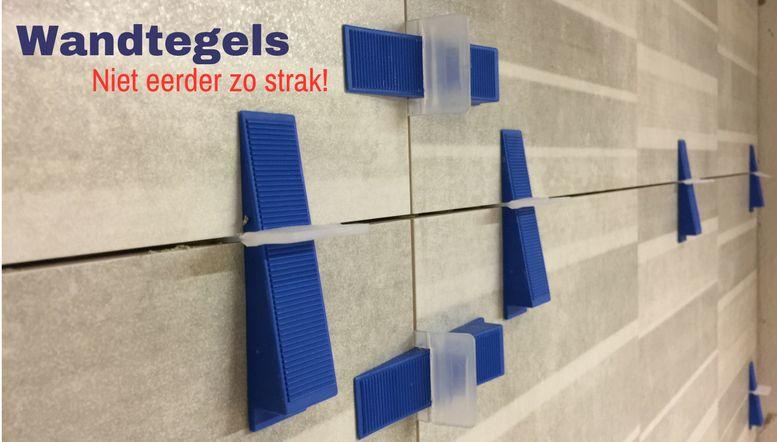 Tegelnivelleringssysteem, 200-delige set, voor 2 mm voegbreedte en 5-20