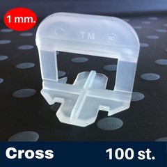 1 mm. Cross levelling clips